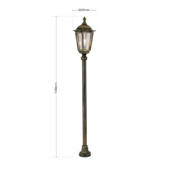 Iluminación de senderos tradicional Fabio 140 cm