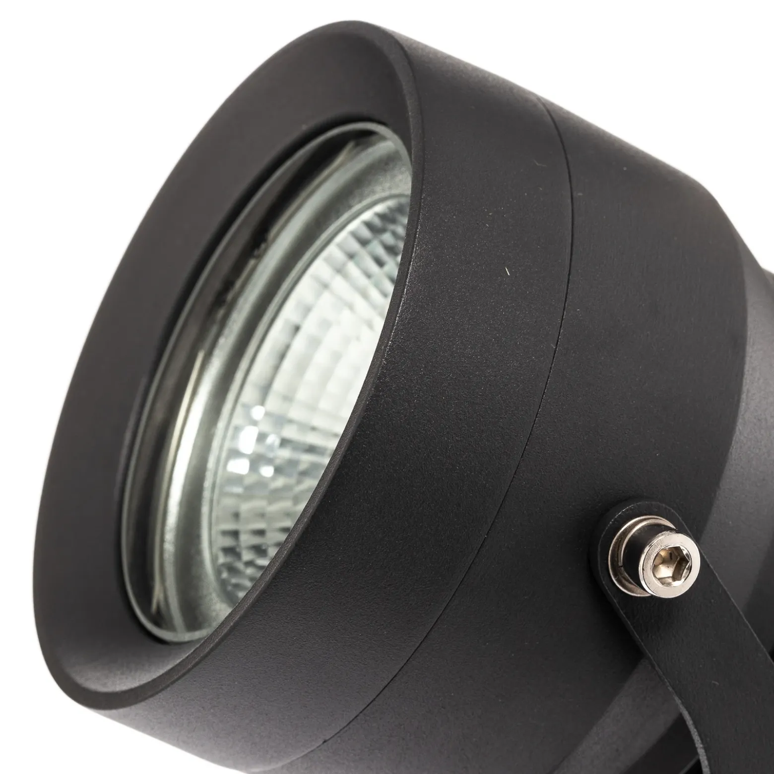 Irina foco exterior LED, piqueta de tierra, enchufe, gris, metal