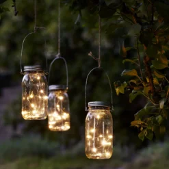 Jamjar - lámpara solar decorativa de vidrio