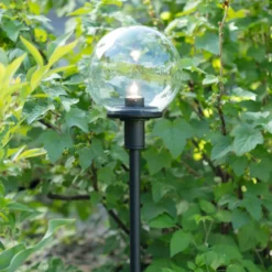 Jardín 24 bolardo luminoso LED Esfera con pantalla esférica