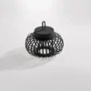 JUST LIGHT. Akuba lámpara de mesa LED recargable negro 22 cm de bambú