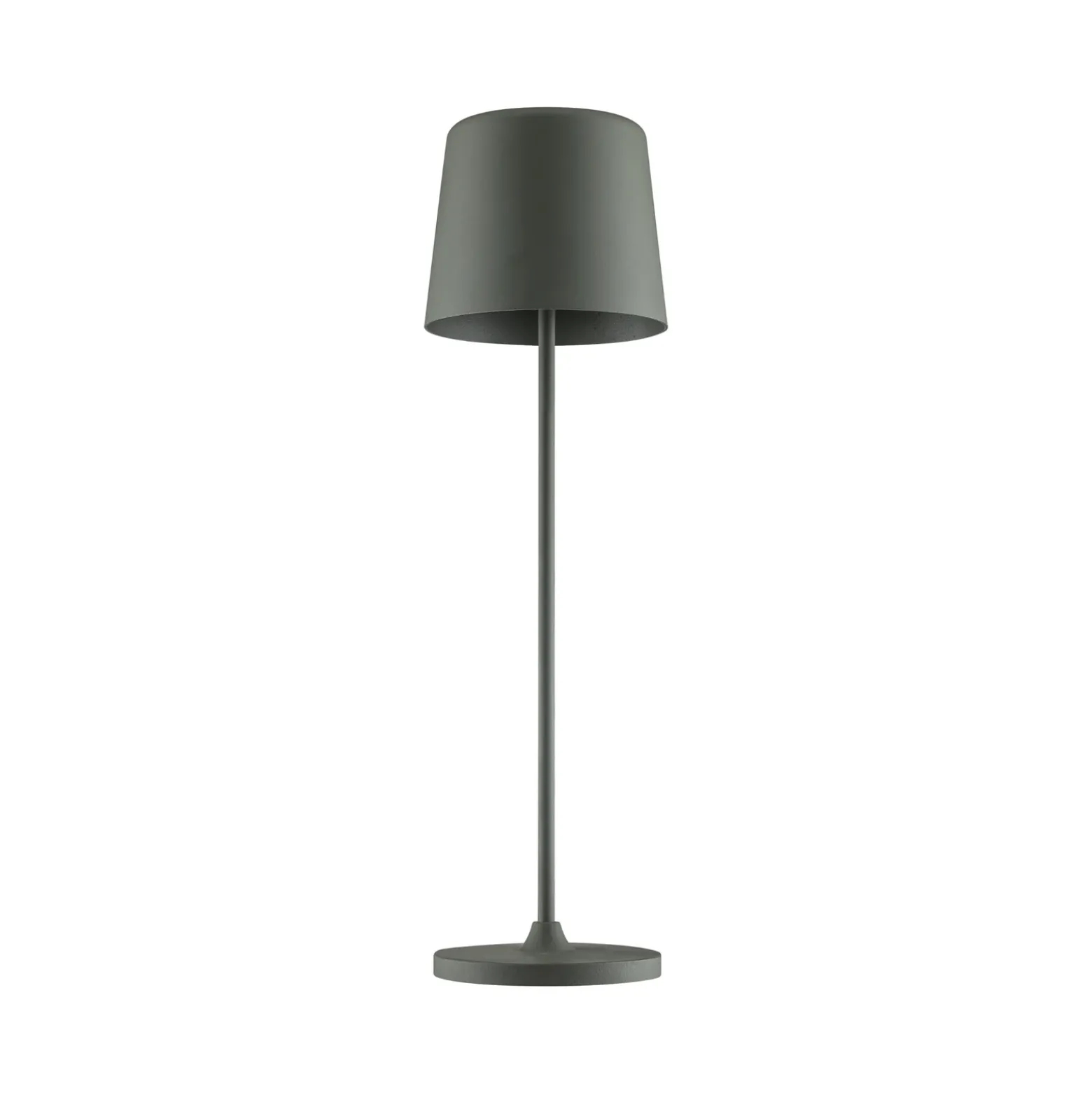Kaami lámpara de mesa LED recargable, atenuable, gris mate