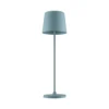 Kaami lámpara de mesa LED recargable, atenuable, azul claro