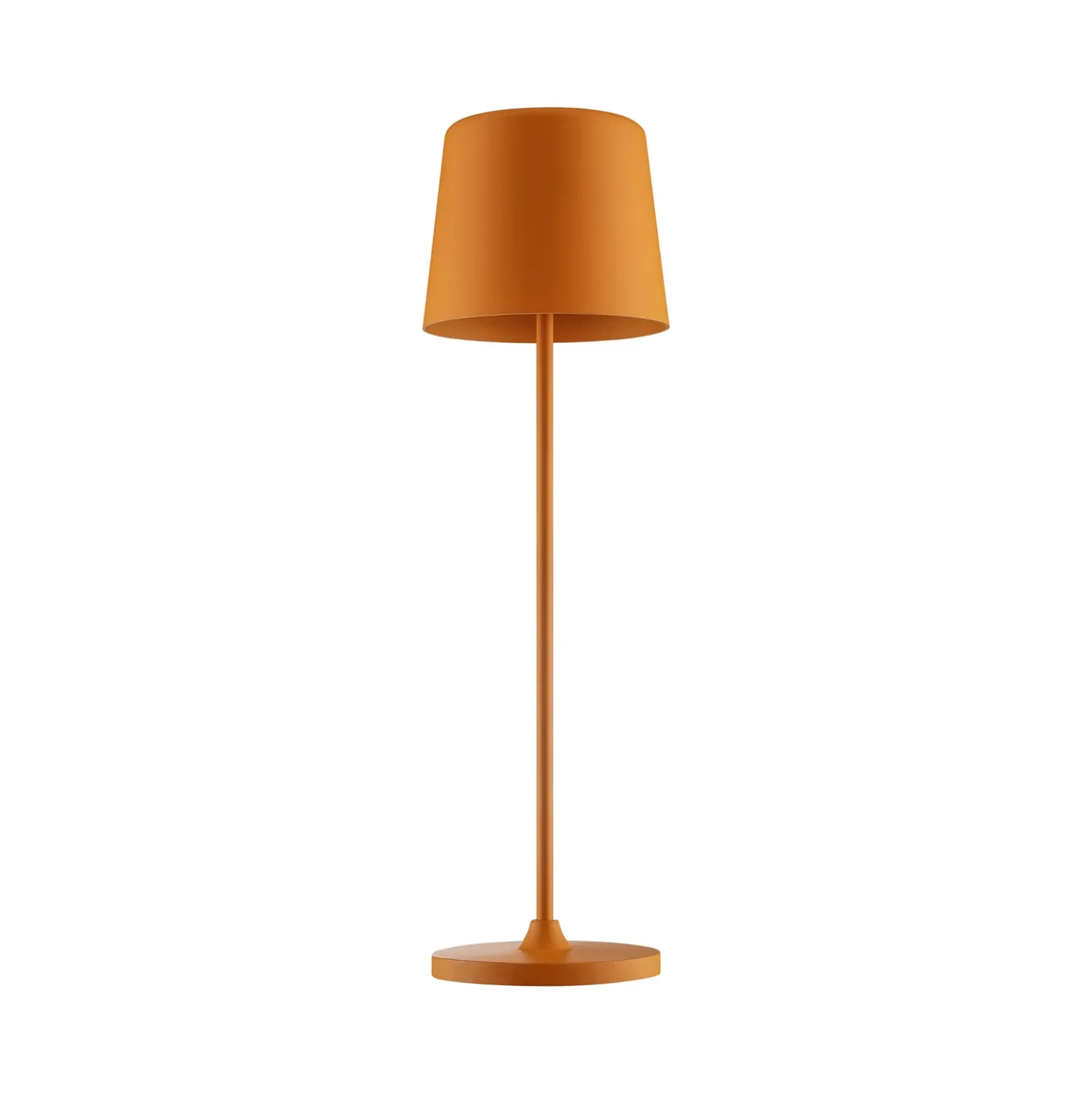 Kaami lámpara de mesa LED recargable, atenuable naranja mate