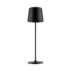 Kaami lámpara de mesa LED recargable, atenuable negro mate