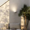 Karman aplique LED para exterior Flò blanco 16 x 12 cm resina IP55