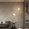 Karman Atmosphere lámpara de techo para exterior, blanca, 133 cm, plástico