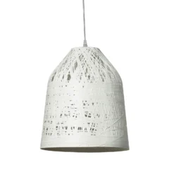 Karman Black Out colgante exterior, Ø 35 cm blanco