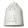 Karman Black Out lámpara colgante exterior, Ø 50 cm, blanco