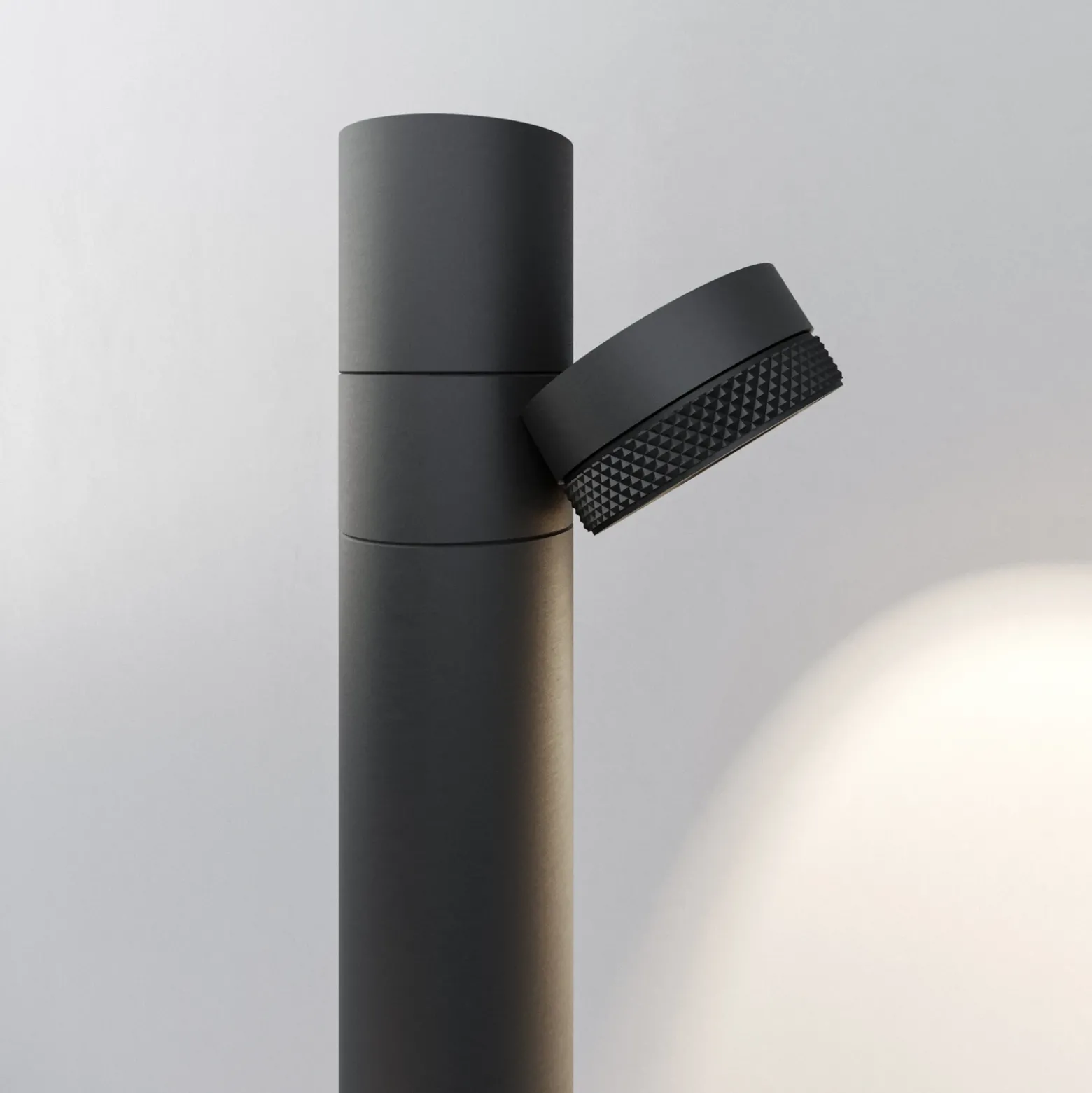 Karman bolardo luminoso LED Jaco, 54,3 cm, aluminio marrón 2 luces.