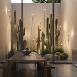Karman Bolardo luminoso LED MINUIT, altura 105 cm, negro, IP65