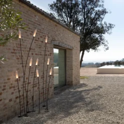 Karman Nilo lámpara de pie LED exterior alto 220cm