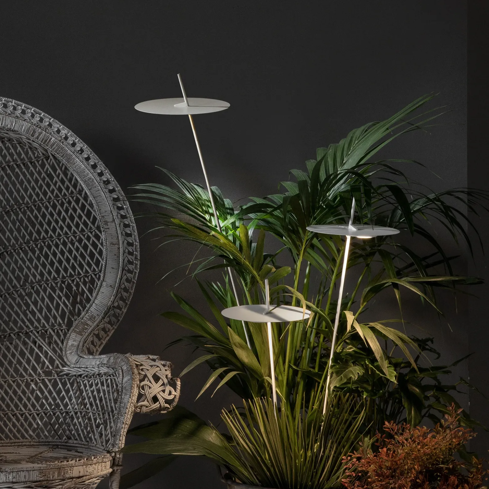Karman Xana colgante exterior LED blanca, 130 cm