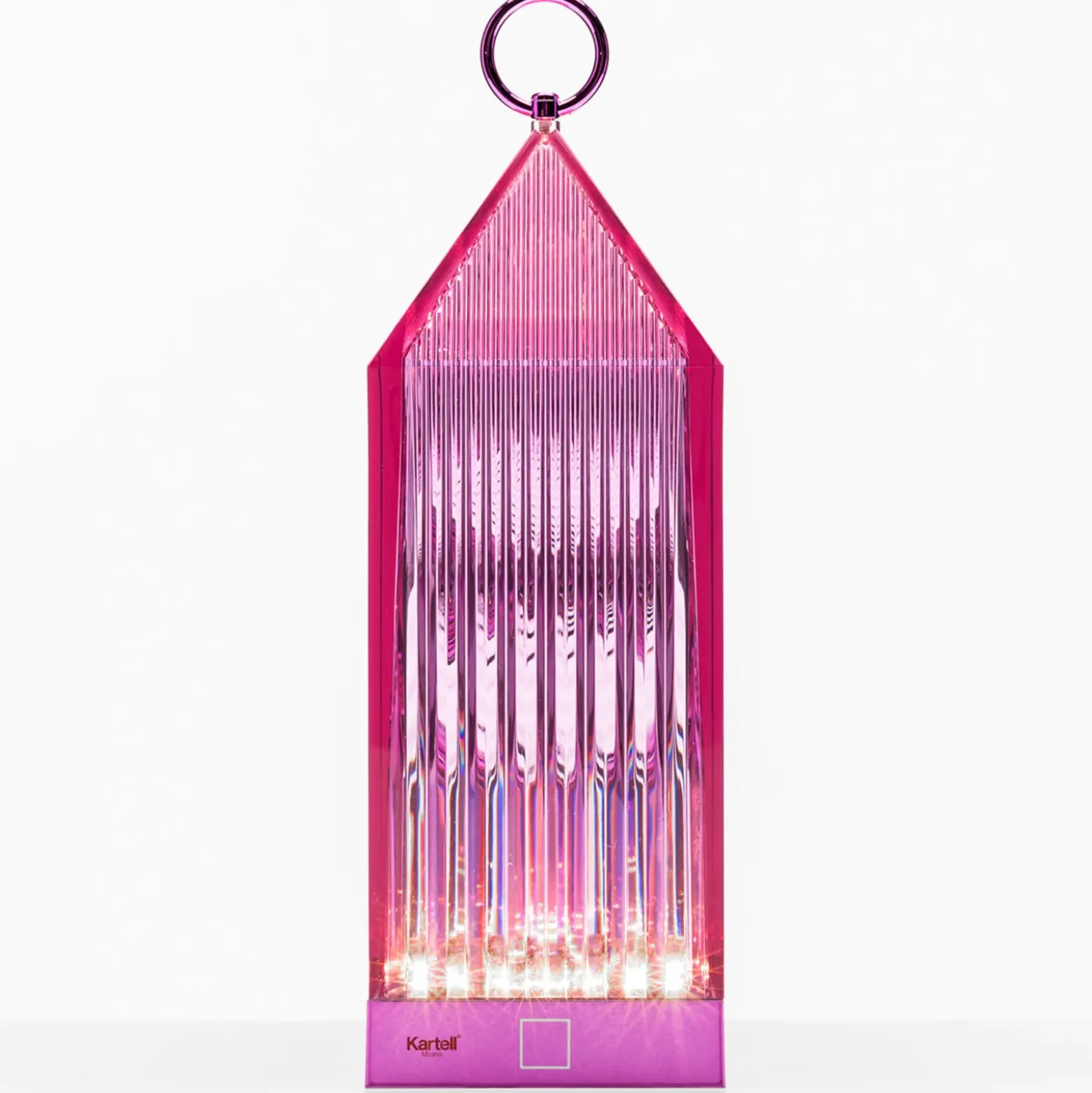Kartell Lantern lámpara de mesa LED, lila IP54