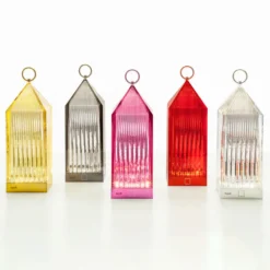 Kartell Lantern lámpara de mesa LED, lila IP54