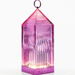 Kartell Lantern lámpara de mesa LED, lila IP54