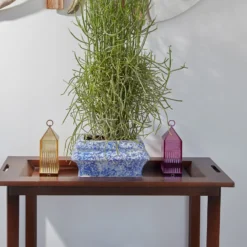 Kartell Lantern lámpara de mesa LED, lila IP54