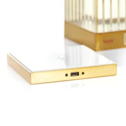 Kartell Lantern lámpara de mesa LED, ámbar IP54