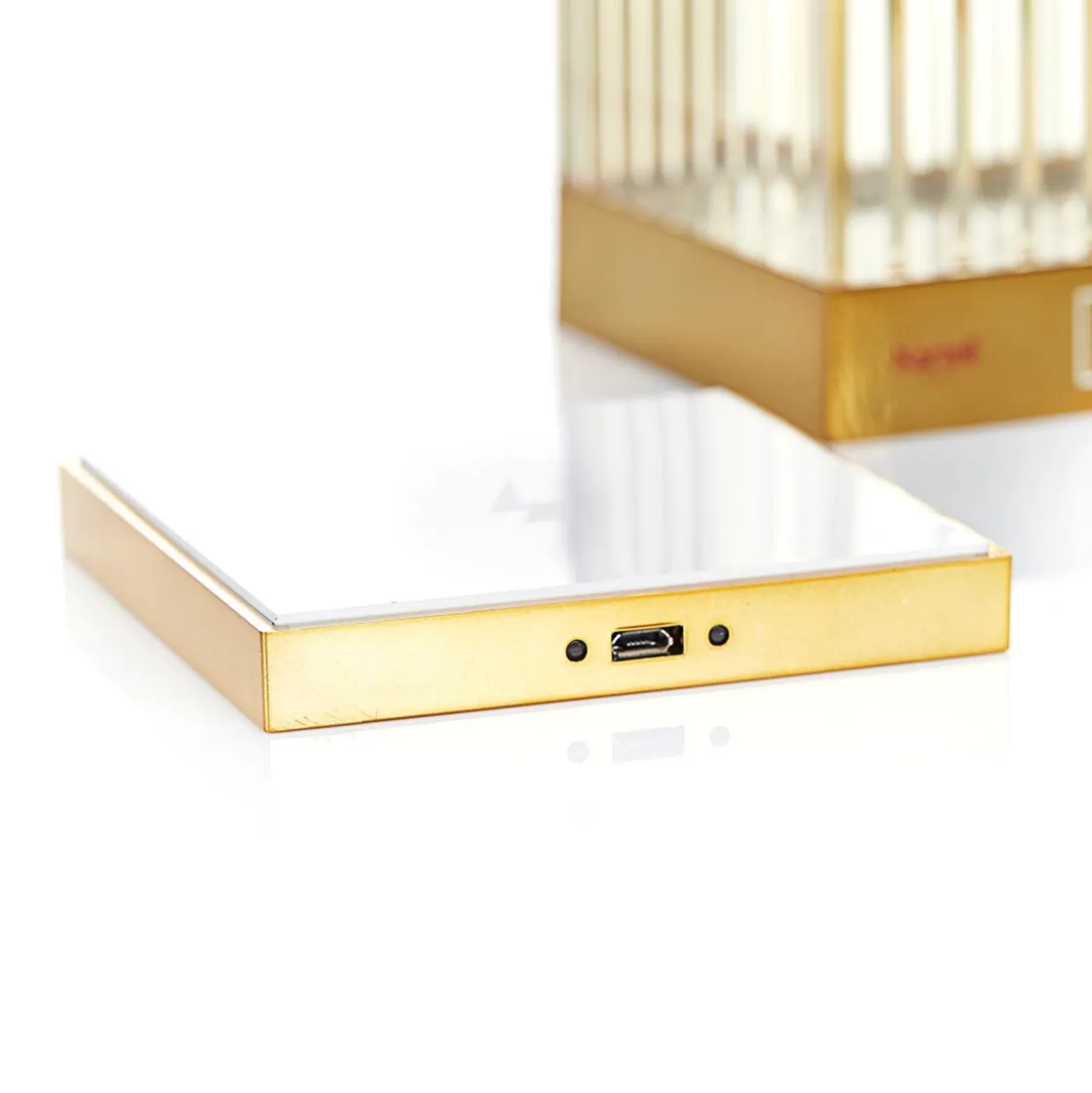 Kartell Lantern lámpara de mesa LED, ámbar IP54