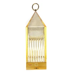 Kartell Lantern lámpara de mesa LED, ámbar IP54