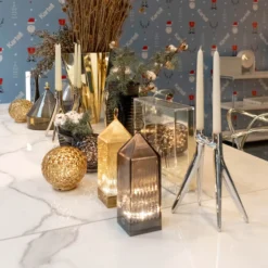 Kartell Lantern lámpara de mesa LED, gris ahumado