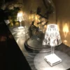 Kartell Lámpara de mesa LED recargable Battery, 26 cm, transparente, IP54