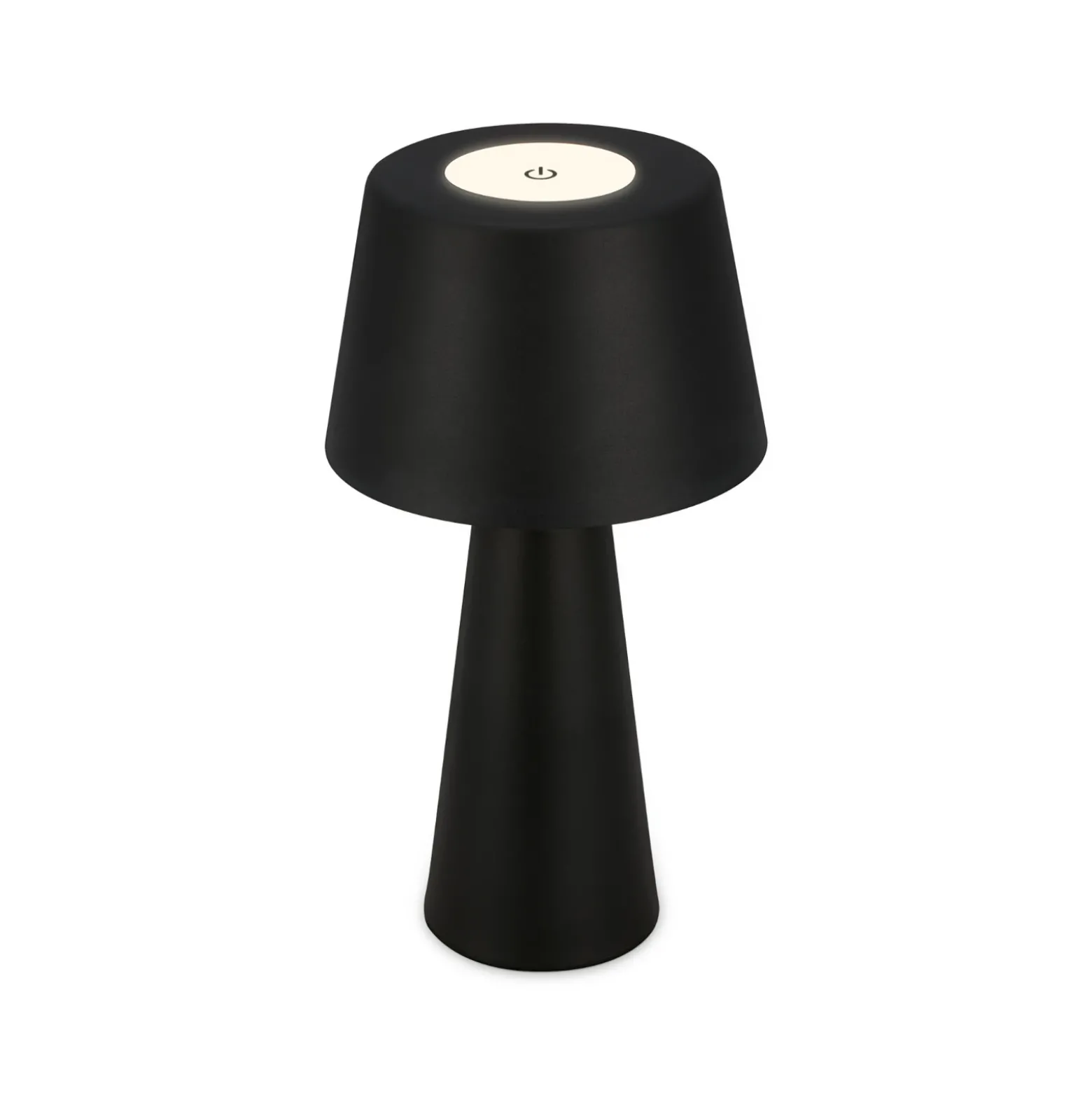 Kihi lámpara de mesa LED con batería recargable, negro