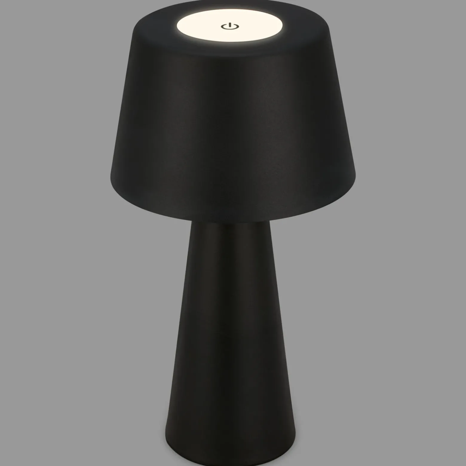 Kihi lámpara de mesa LED con batería recargable, negro