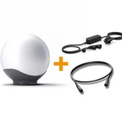 Kit de inicio STEINEL Sphera C blanco/antracita 40 cm RGBWW IP65
