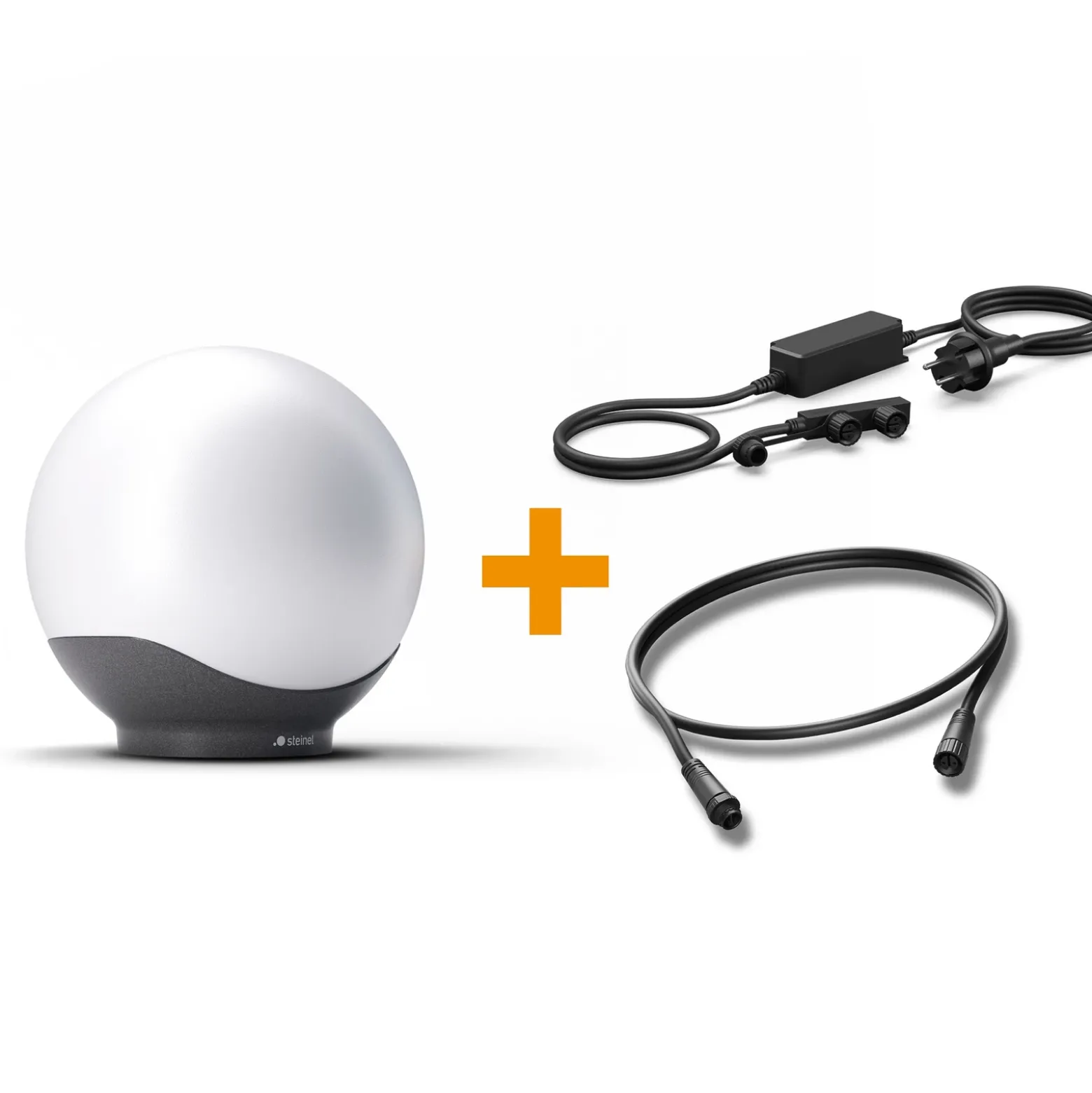 Kit de inicio STEINEL Sphera C blanco/antracita 30 cm RGBWW, IP65