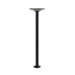 KLEWE Bolardo luminoso LED solar Keope, antracita, altura 80 cm, IP65