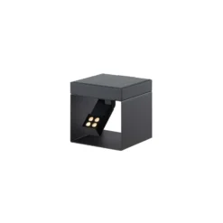 KLEWE Foco solar LED para jardín Alea antracita 15 x 15 cm IP65