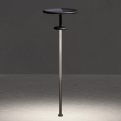 KLEWE Lámpara LED solar PLANET B antracita 160 cm con piqueta IP65