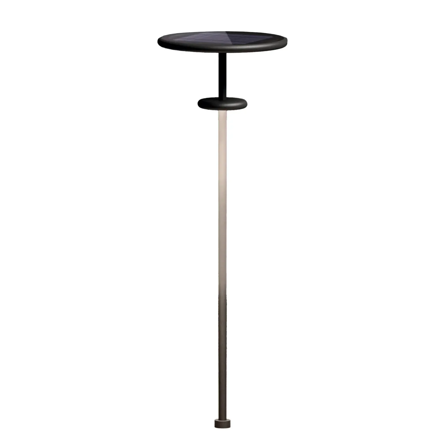 KLEWE Lámpara LED solar PLANET B antracita 160 cm con piqueta IP65