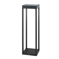 KLEWE Lámpara LED solar RADIA MAXI, antracita, 50 cm, aluminio, IP65