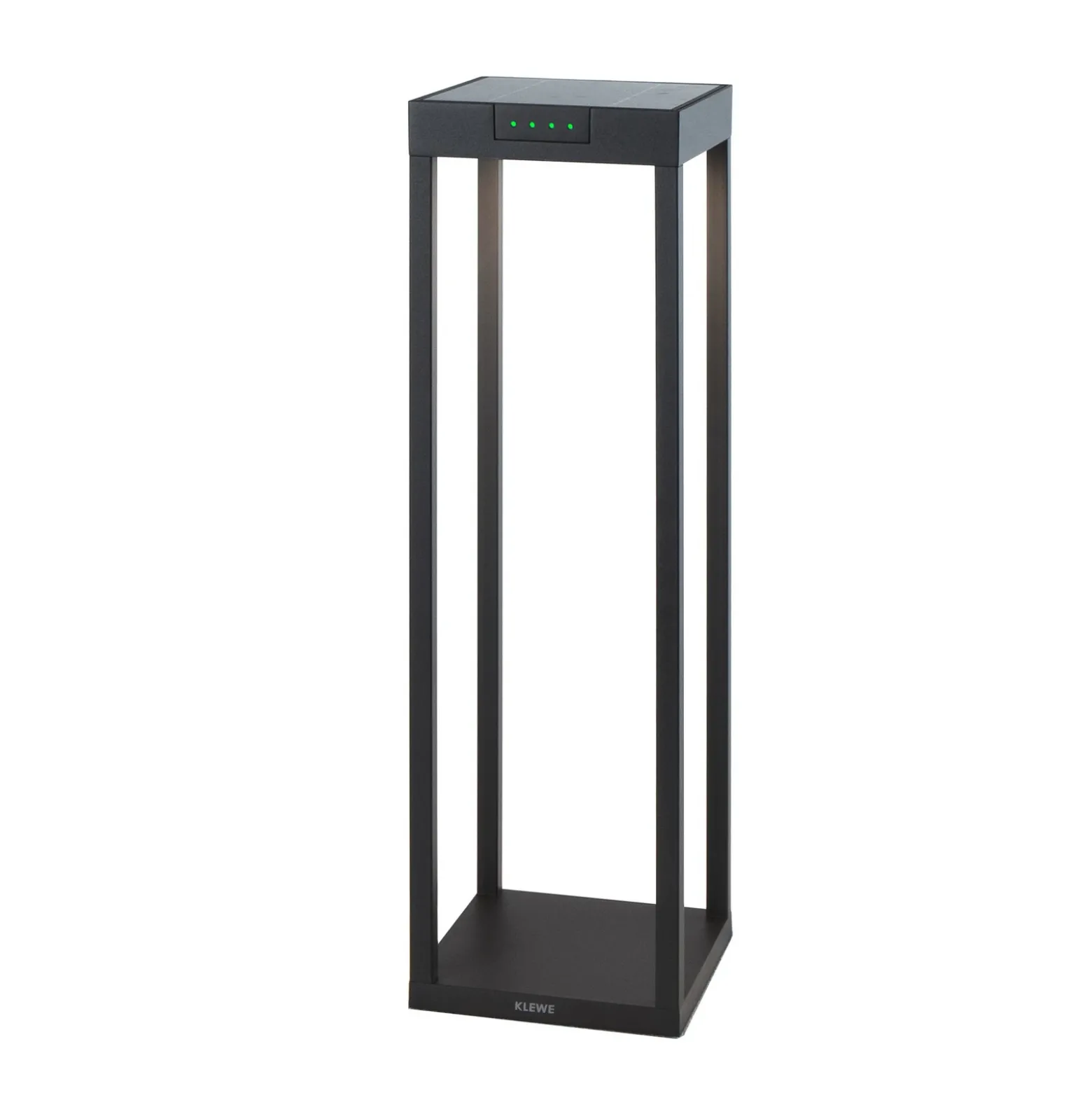 KLEWE Lámpara LED solar RADIA MAXI, antracita, 50 cm, aluminio, IP65