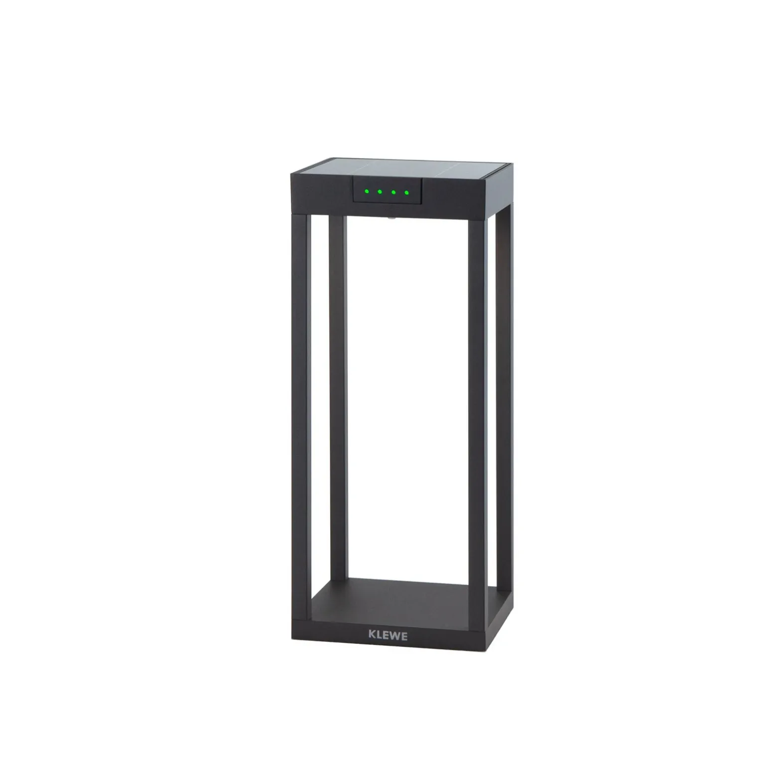 KLEWE Lámpara LED solar RADIA MINI, antracita, 35 cm, aluminio, IP65