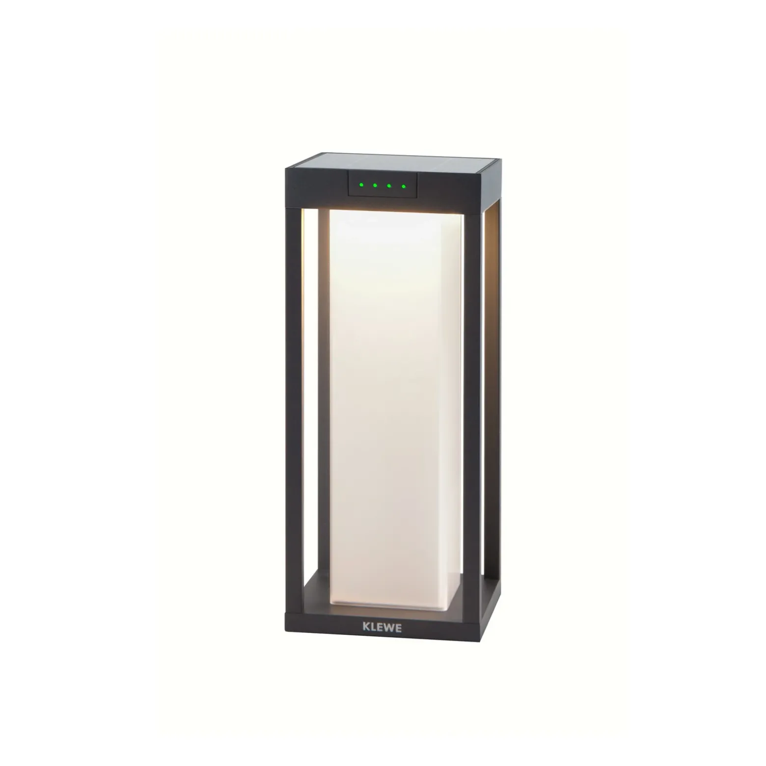 KLEWE Lámpara LED solar RADIA MINI MOON, antracita, 35 cm, IP65