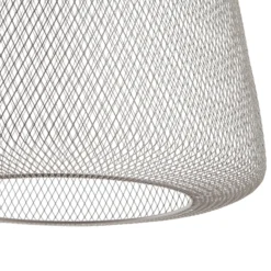 Lampára colgante exterior LED Lucande Korvyn, gris, Ø 50 cm, regulable por pasos