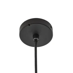 Lampára colgante exterior LED Lindby Soran, Ø 15 cm, negra, IP44
