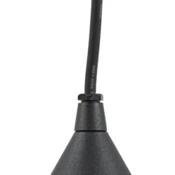 Lampára colgante exterior LED Lindby Soran, Ø 15 cm, negra, IP44