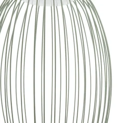 Lampára colgante exterior LED Lucande Richi, verde, Ø 35 cm, atenuable