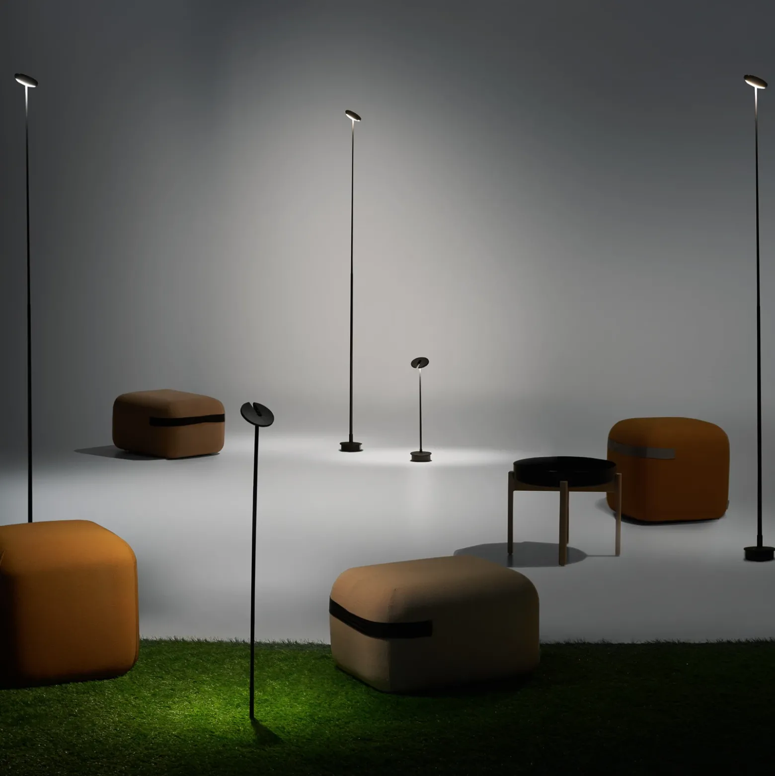 LED Bolardo luminoso LED invisible con piqueta de tierra