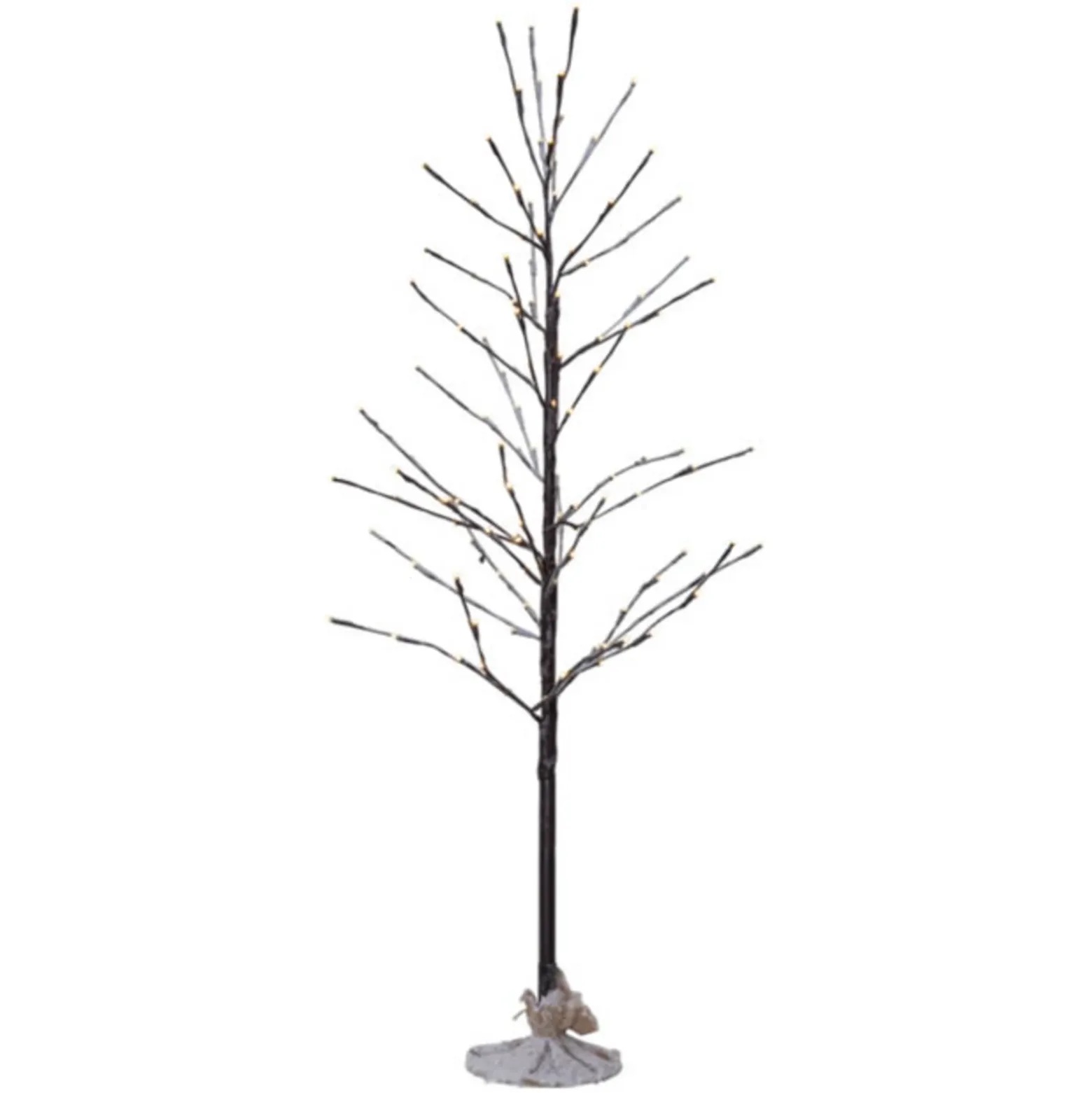 LED árbol decorativo Tobby Tree IP44 marrón altura 120cm