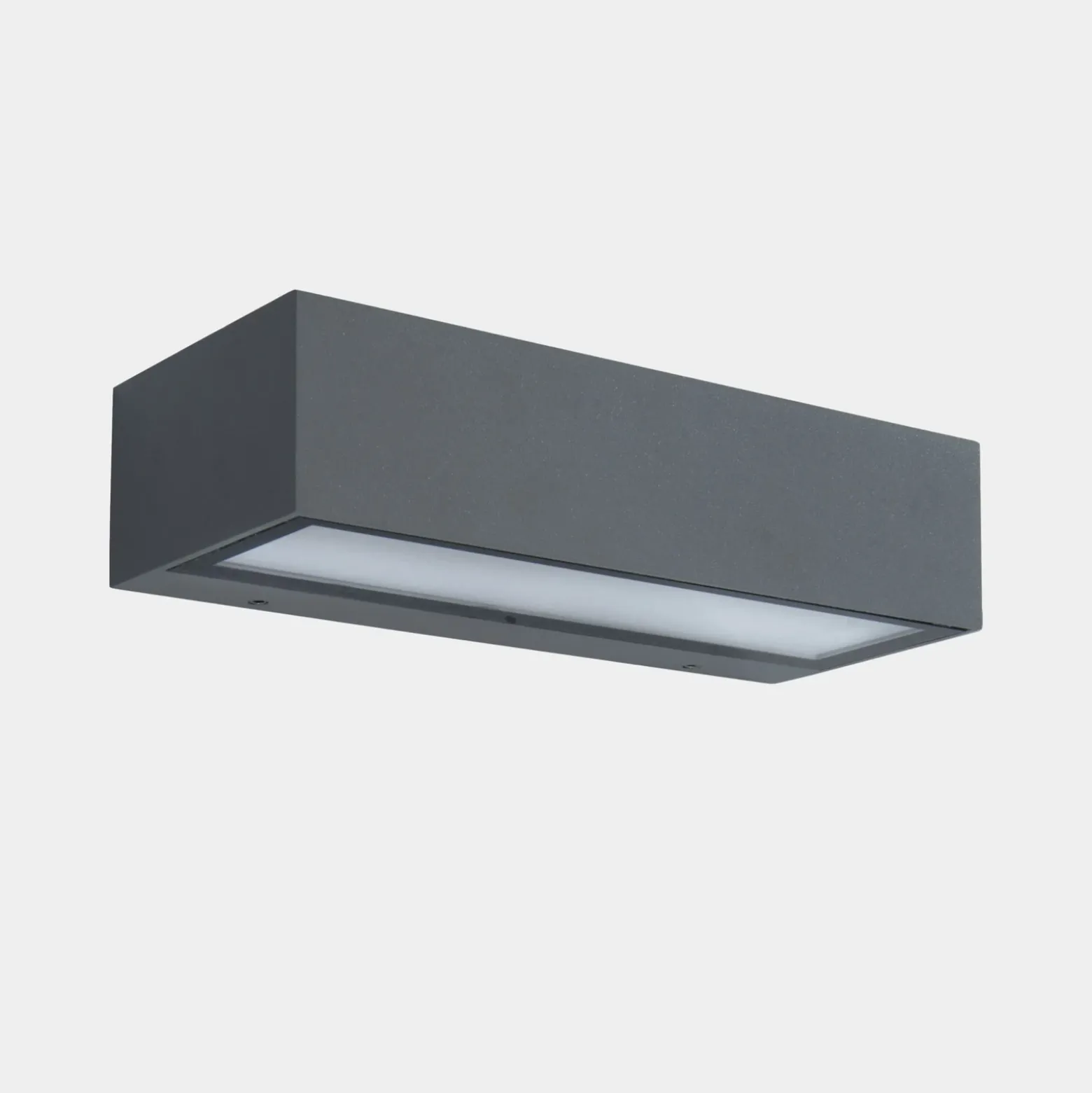 LEDS-C4 Aplique LED para exterior Nemesis, gris, ancho 19,5 cm