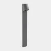LEDS-C4 Bolardo luminoso Eko Inclined, gris, altura 80 cm, aluminio