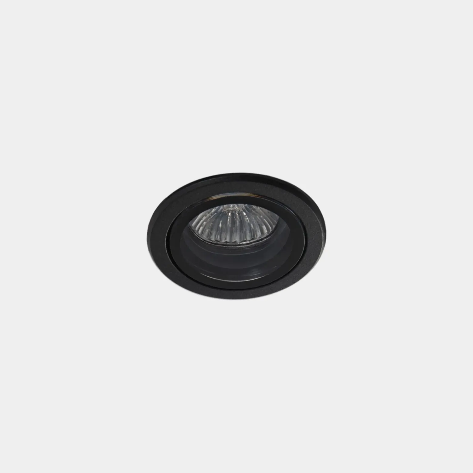 LEDS-C4 Foco empotrable para exteriores Eko, negro, Ø 7,5 cm, aluminio