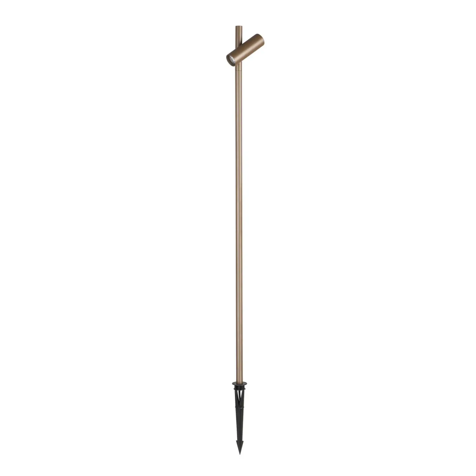 LEDS-C4 Foco LED con pica Juncus 1, marrón, 2.700 K
