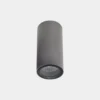 LEDS-C4 Lámpara de techo para exterior Eko, gris, Ø 6 cm, aluminio