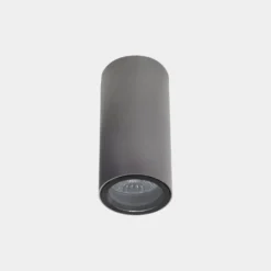 LEDS-C4 Lámpara de techo para exterior Eko, gris, Ø 6 cm, aluminio